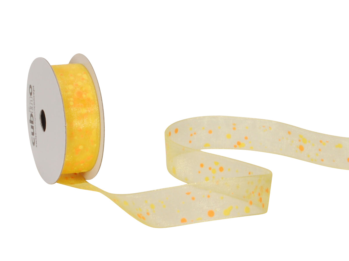 Spyk Cubino Puntillo Geschenkband Mehrfarbig – 15 mm × 4 m