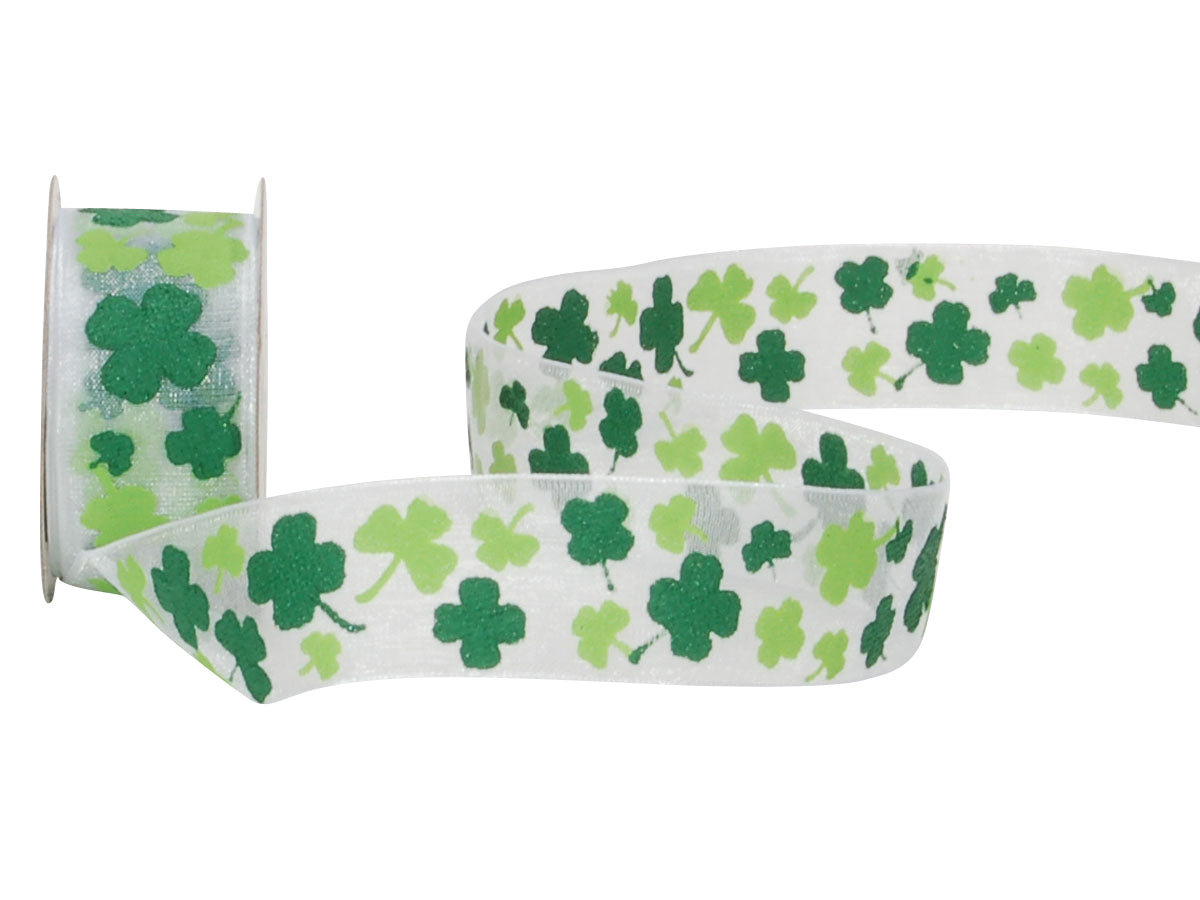 Spyk Geschenkband Cubino Lucky Grün – 25 mm × 3 m