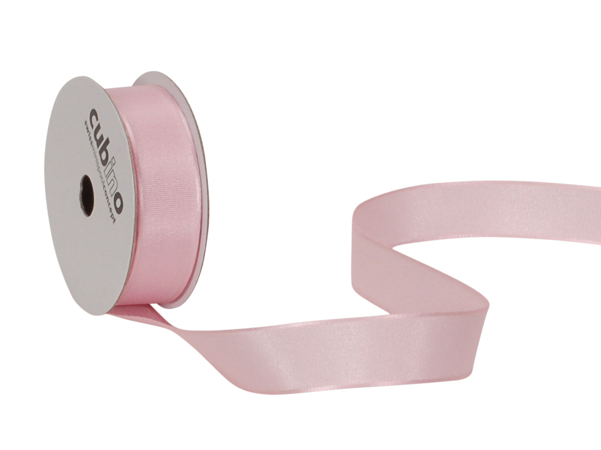Spyk Geschenkband, rosa, ohne Draht – 15 mm × 4 m