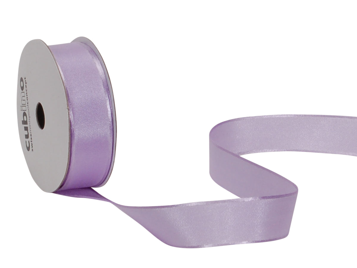 Spyk Satinband Lila – 15 mm × 4 m – Echte Webkante, Ohne Draht