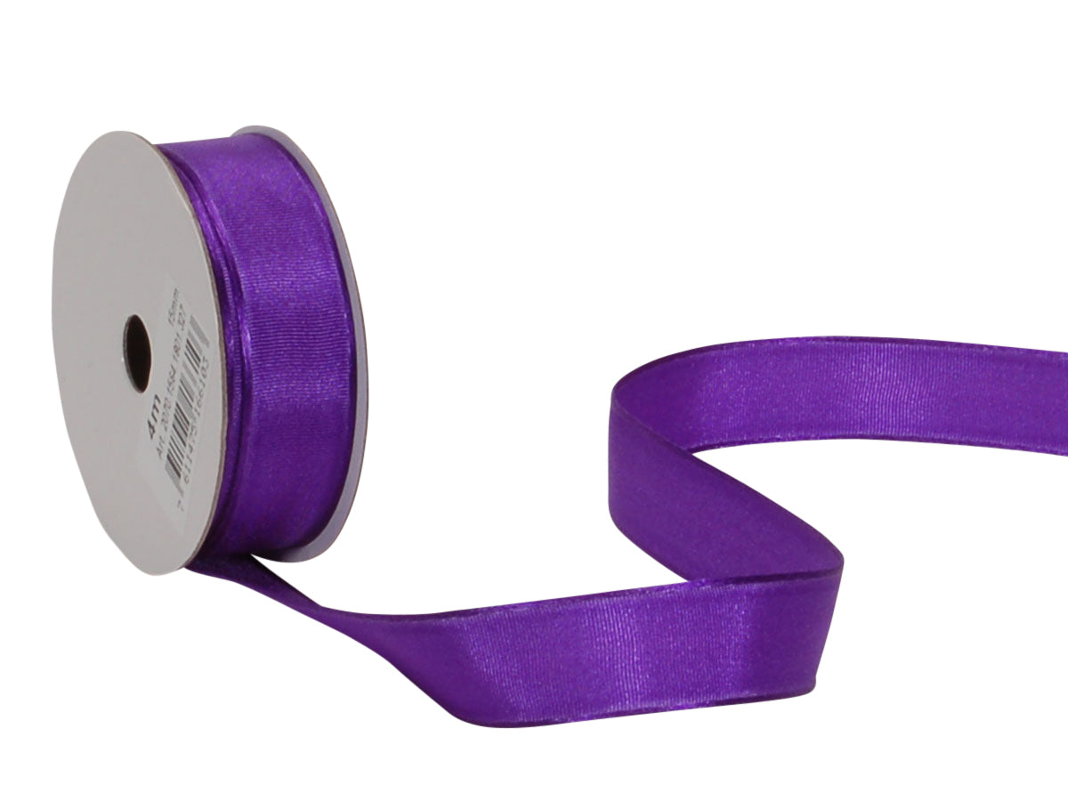 Spyk Satinband Violett – 15 mm × 4 m – Echte Webkante