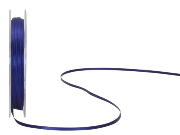 Spyk Satinband Blau – 3 mm × 50 m