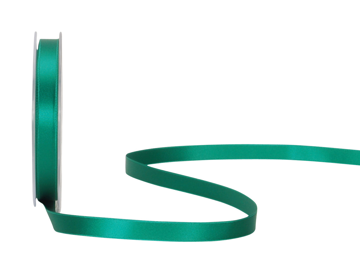 Spyk Satinband Grün – 10 mm × 25 m – Doppelseitig