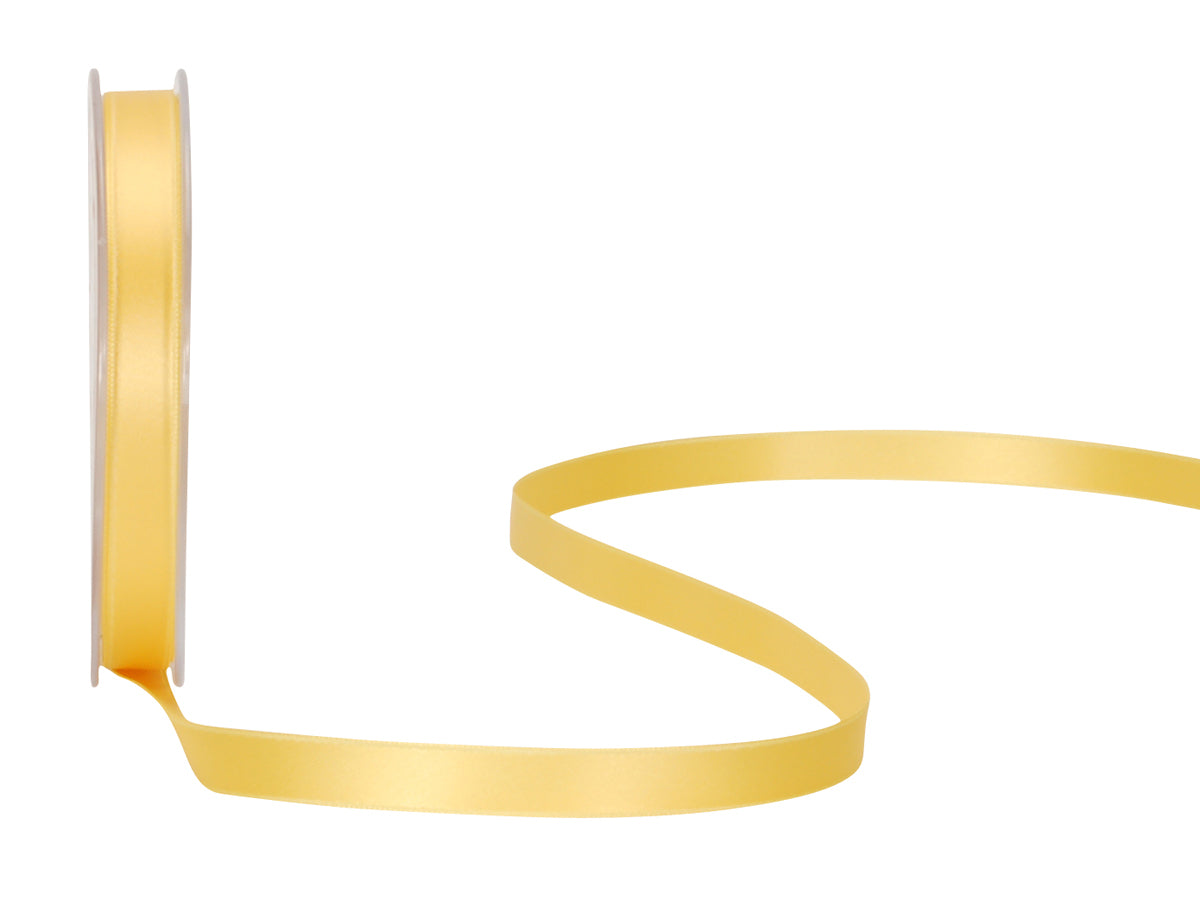 Spyk Satinband Gelb – 10 mm × 25 m – 1 Rolle