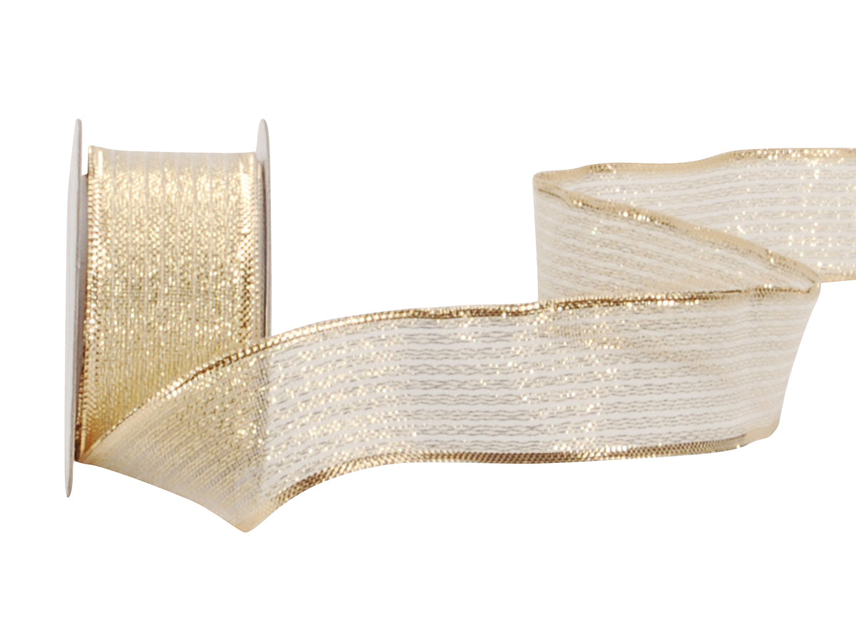 Spyk Geschenkband Cubino Brillant Gold – 25 mm – 1 Rolle