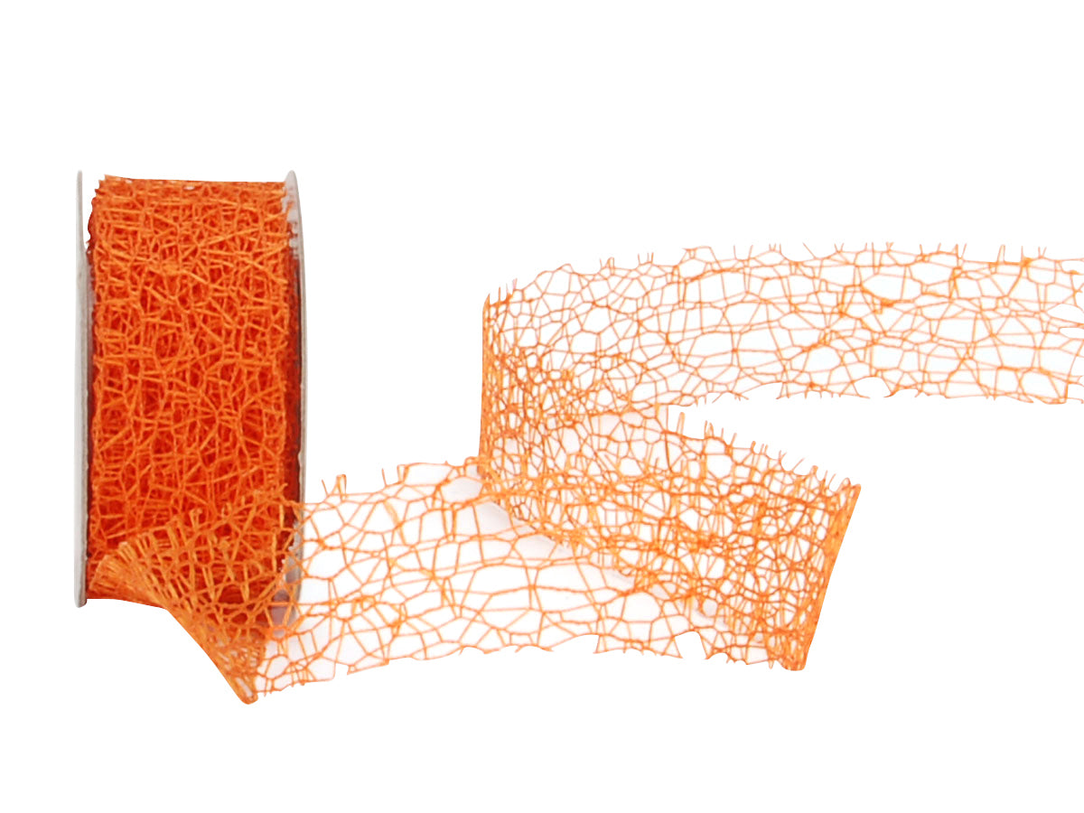 Spyk Geschenkband Cubino Netty Orange – 25 mm × 4 m