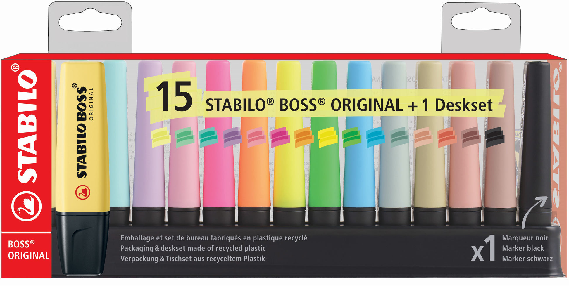 STABILO BOSS Original Textmarker – Keilspitze 2–5 mm, nachfüllbar