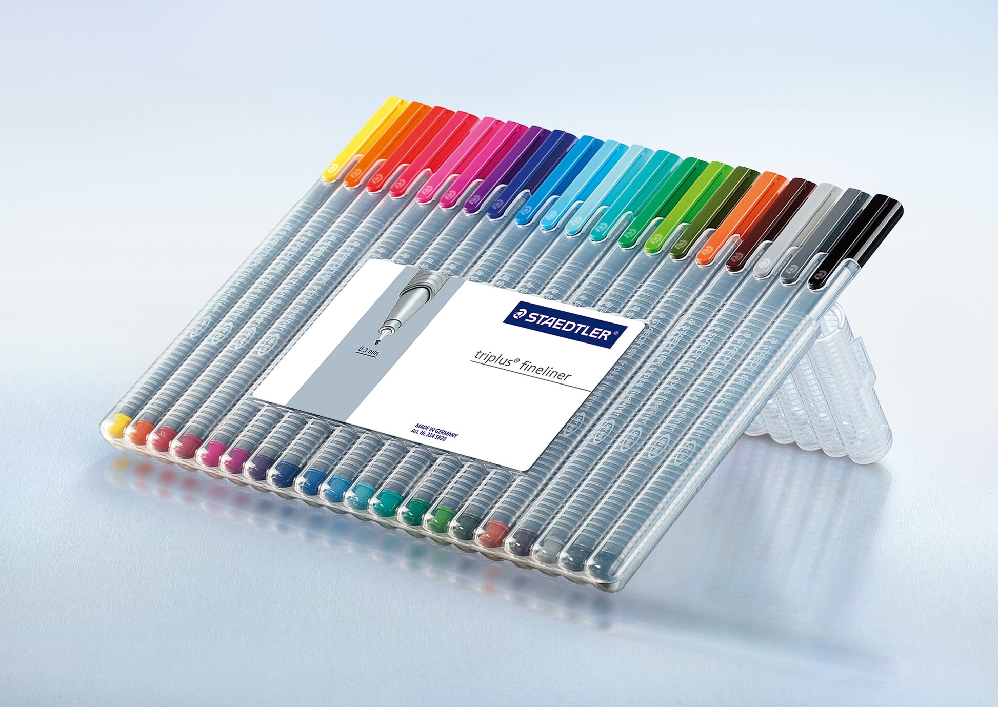 STAEDTLER Triplus 334 Fineliner Etui – 20 Stk., 0,3 mm, sortiert