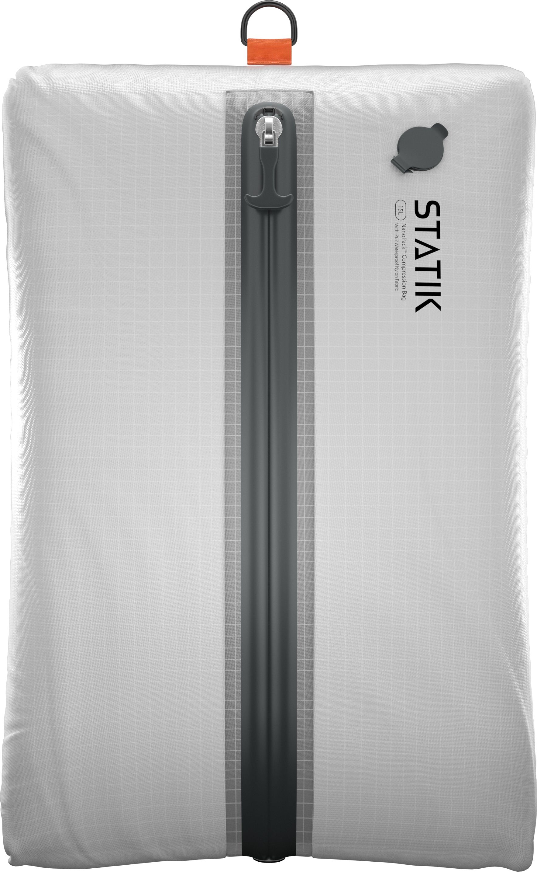 Statik NanoPack Reissverschlusstasche – Vakuumbeutel, halbtransparent, wasserfest – schwarz, Nylon, PUP-0092