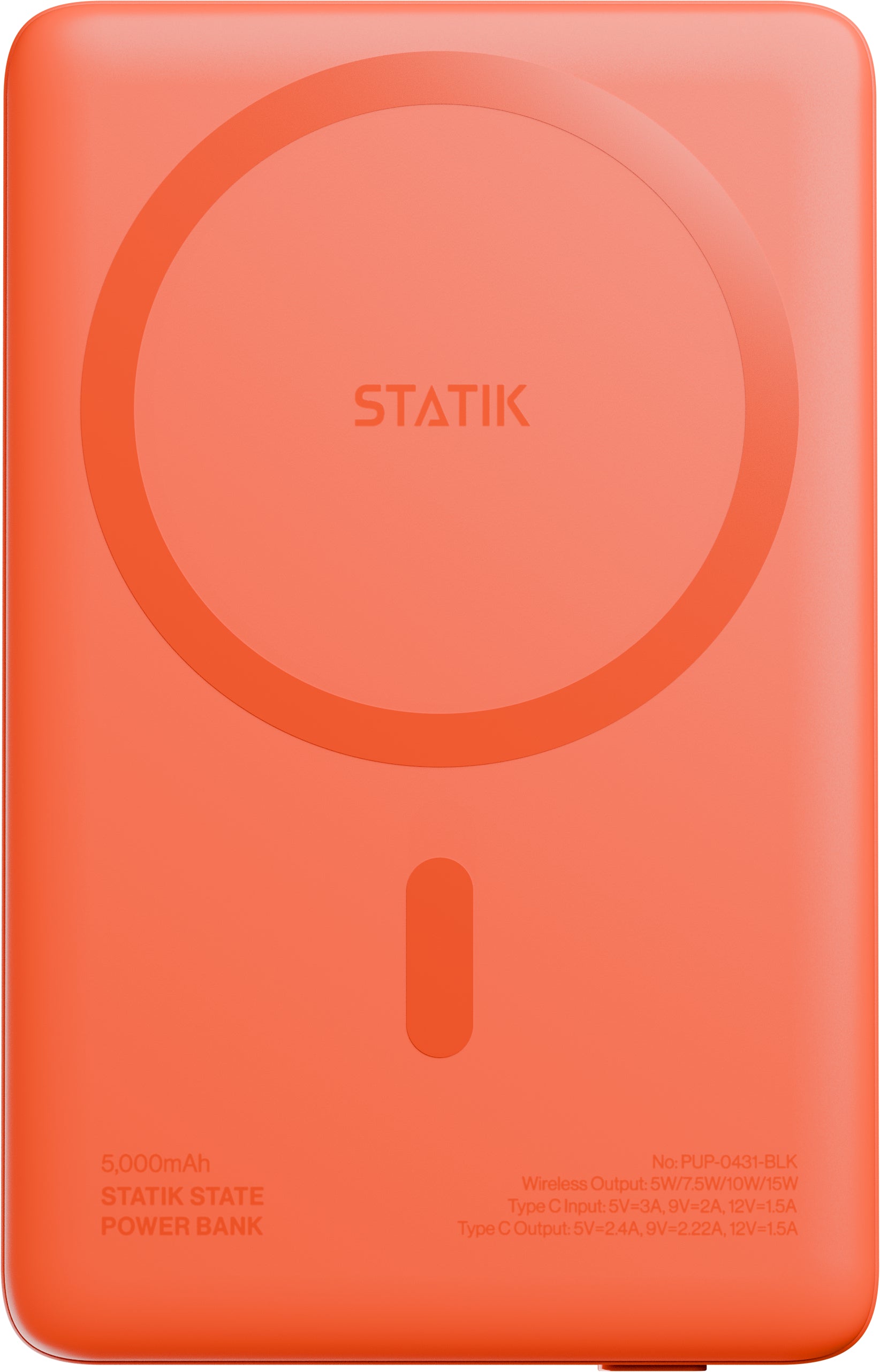 Statik State MagSafe Powerbank 5'000 mAh – 20 W PD, MagSafe 15 W, für iPhone 12+