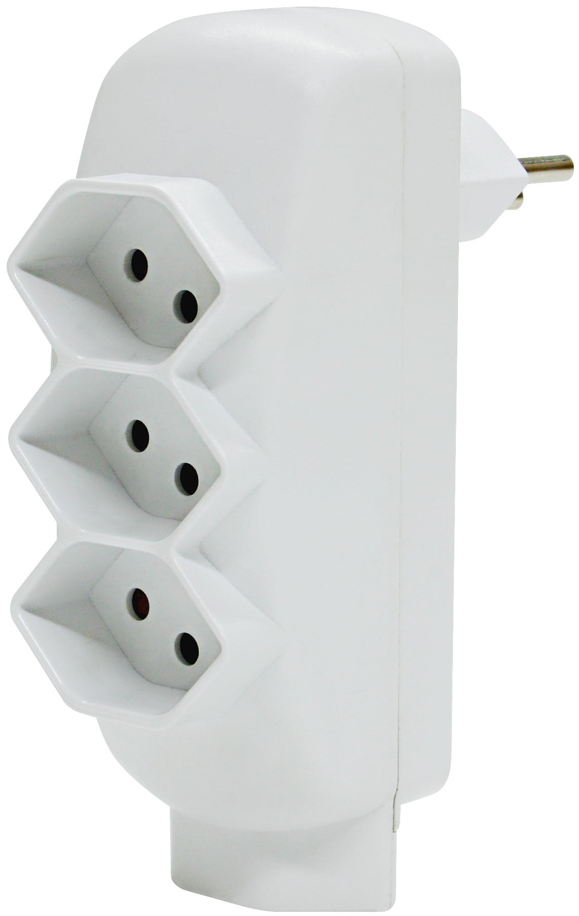 Steffen Steckdosenleiste, 4×T13, Kinderschutz, drehbar, 240×139×54 mm – weiss