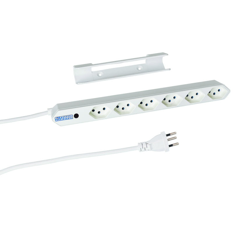 Steffen IQ Steckdosenleiste – 1,5 m, weiss