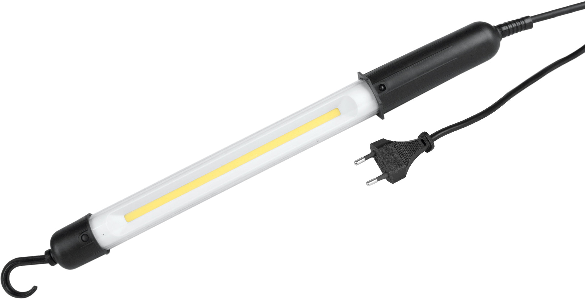 Steffen LED-Handlampe Worklight 65 00144 – 46 × 4 cm, 300 lm, 4,8 W, 6500 K, schwarz, Aufhängeöse