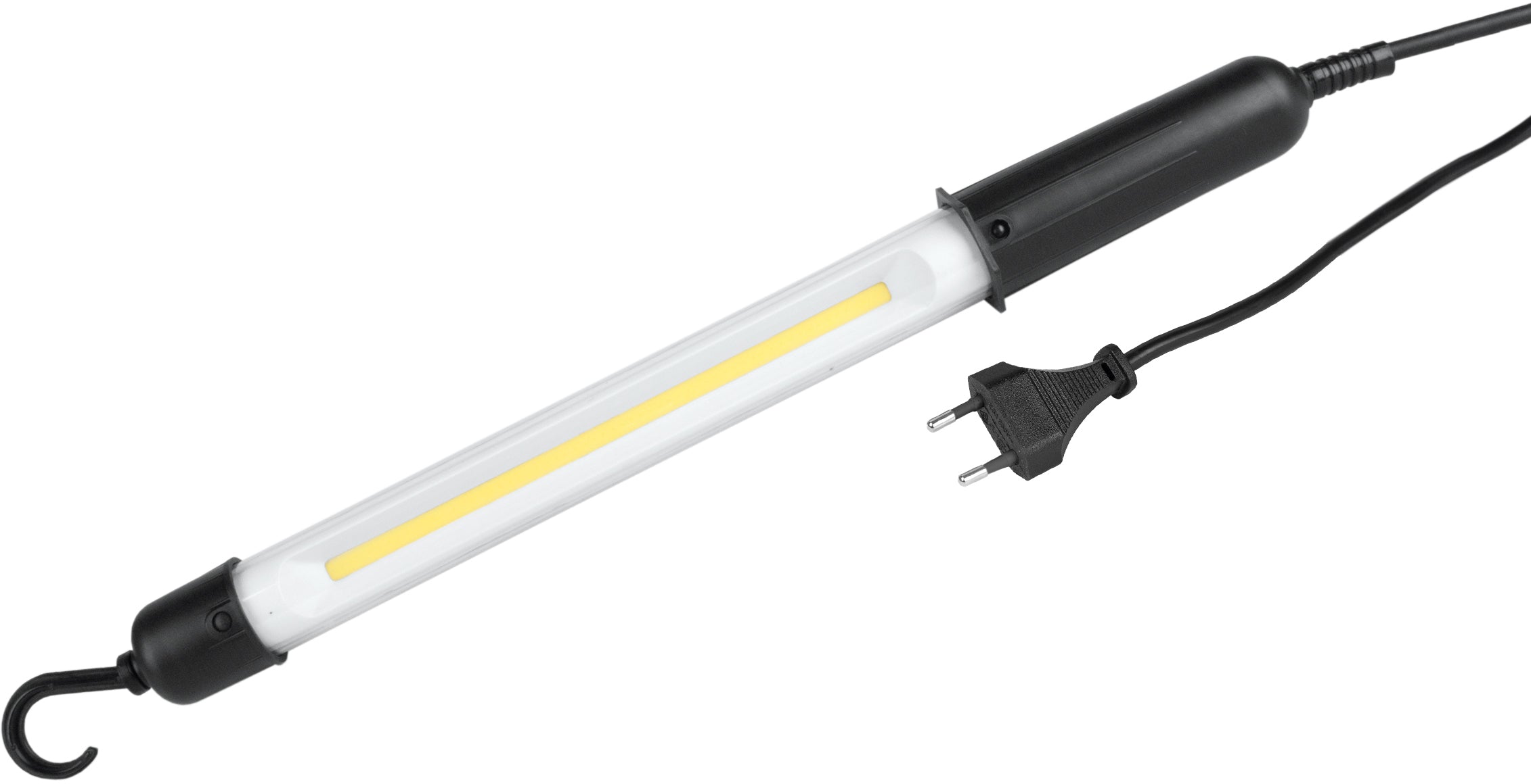 Steffen LED-Handlampe Worklight 65 00144 – 46 × 4 cm, 300 lm, 4,8 W, 6500 K, schwarz, Aufhängeöse