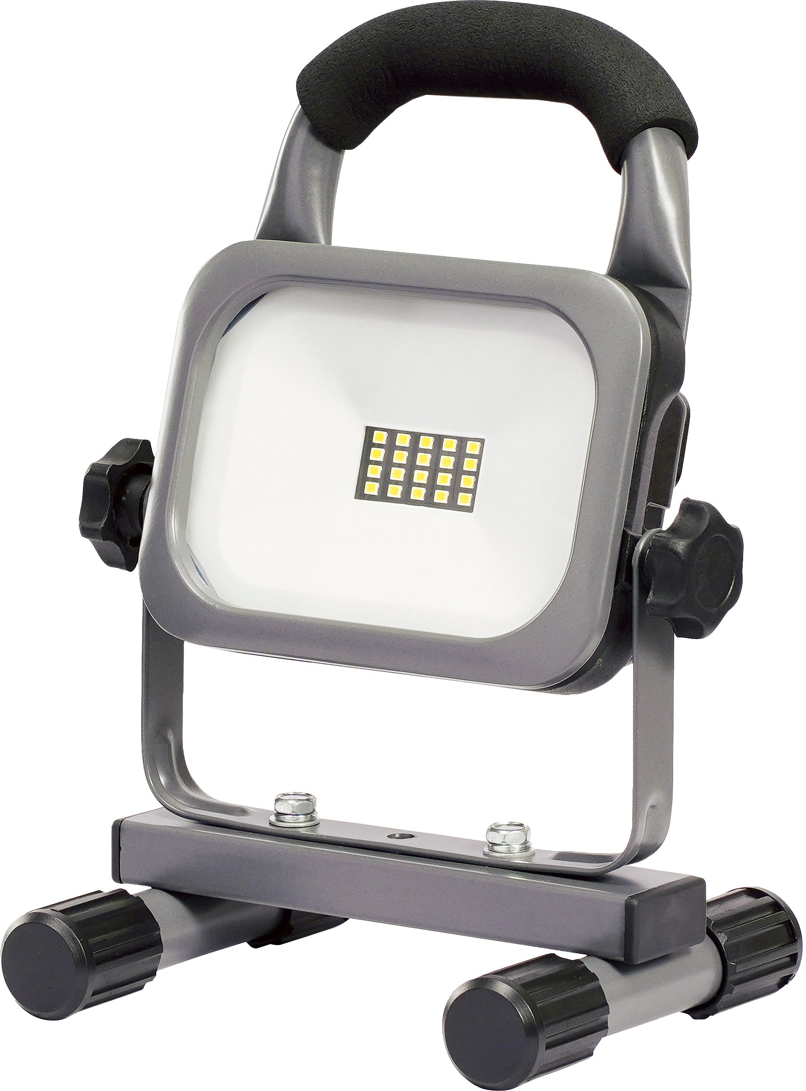 Steffen Arbeitsleuchte Worklight 65 00147 – 1650 lm, 15 W, Akku, IP54, 3-Stufen-Dimmer – Grau