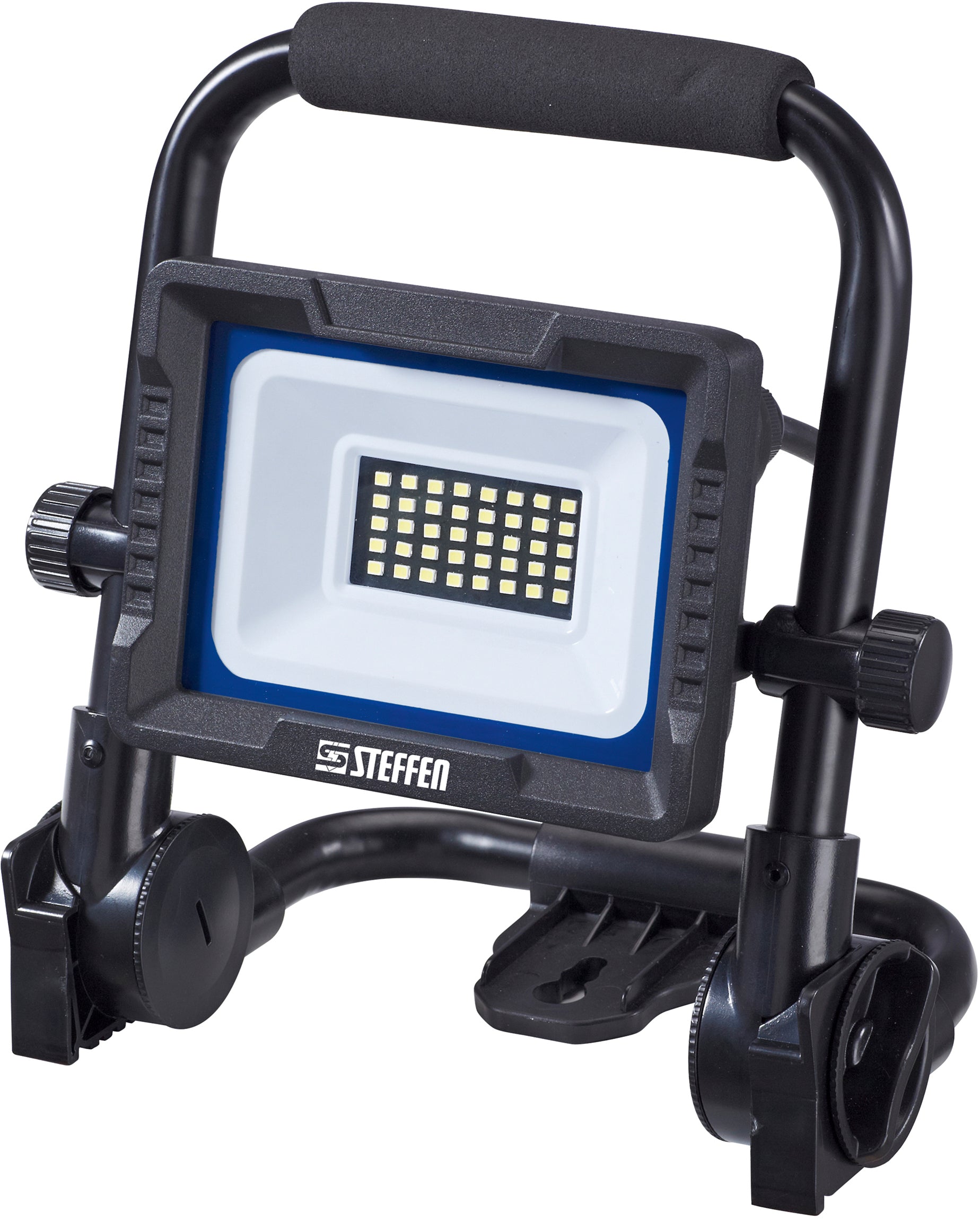 Steffen Arbeitsstrahler – 3 200 lm, 20 W – Kaltweiss, 6 500 K – IP65 – Netzbetrieb – Schwarz, Aluminium