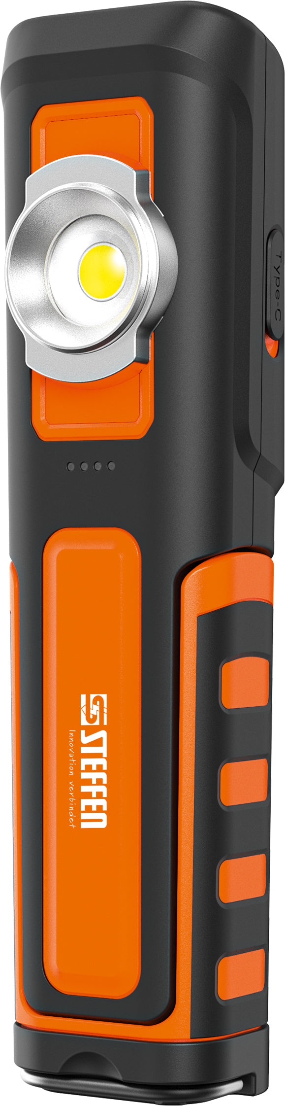 Steffen Arbeitsleuchte Worklight 65 – 600 lm, 6 W, Akku, IP65 – Orange