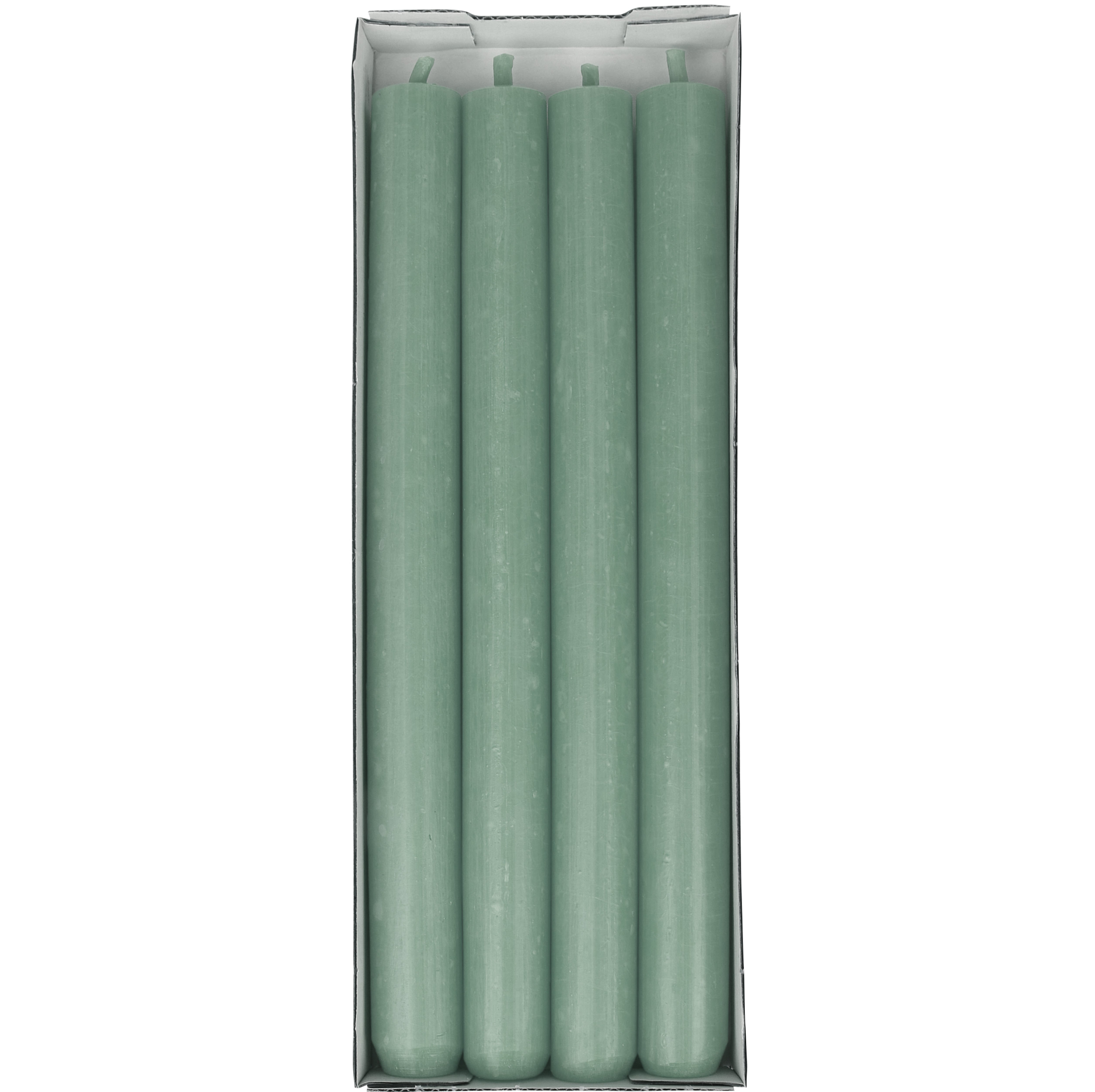 Steinhart Stabkerzen – Ø 2,2 × 25 cm – Salbei, 4-teilig, ca. 8 h Brenndauer
