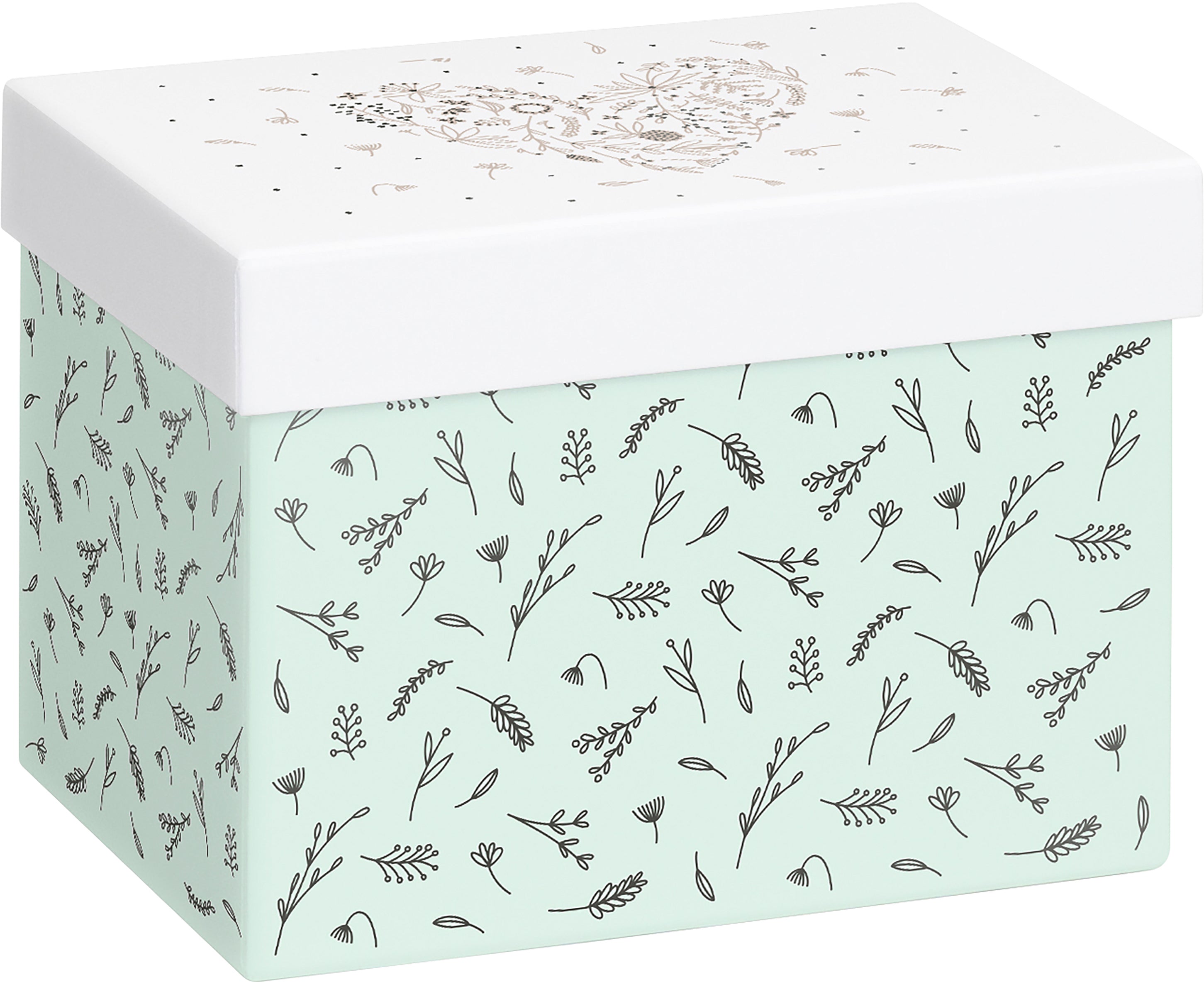 Stewo Geschenkbox Eldana Silber – 120 × 125 × 165 mm