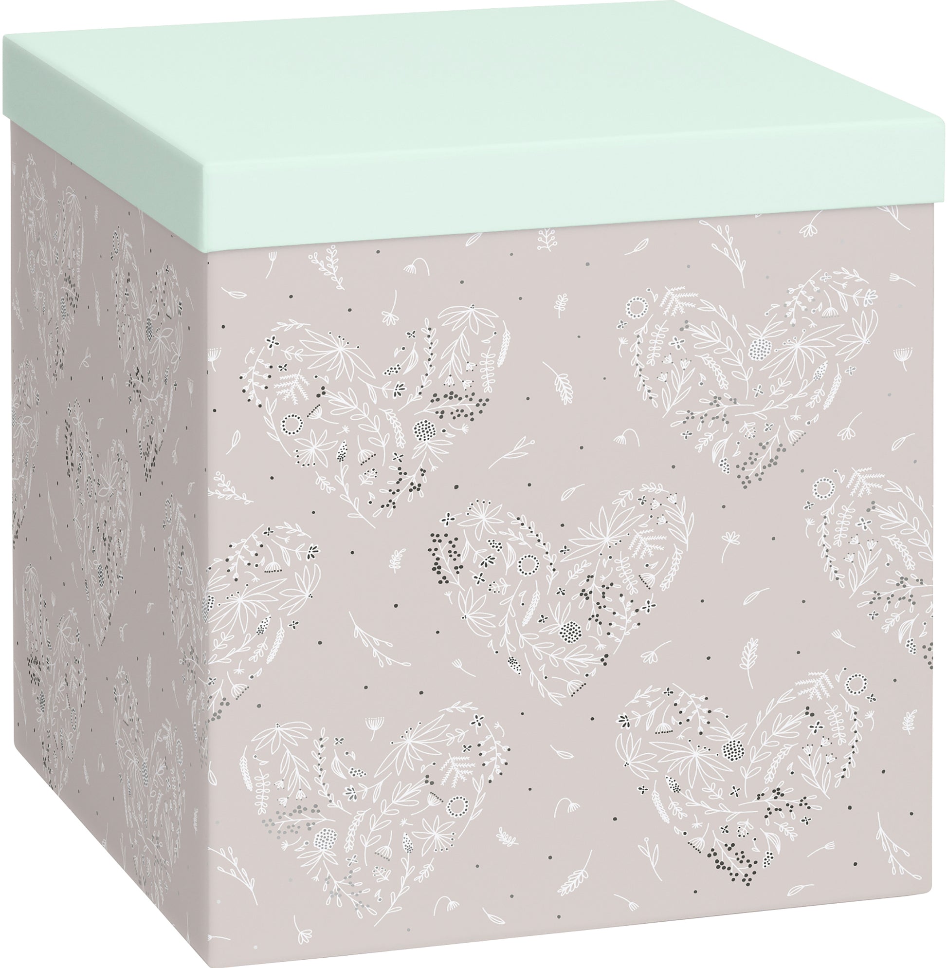 Stewo Geschenkbox Eldana, silber – 230 × 245 × 230 mm