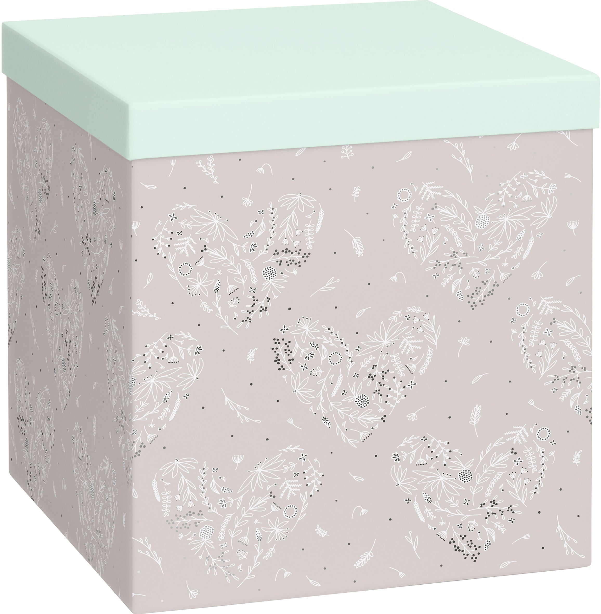 Stewo Geschenkbox Eldana, silber – 230 × 245 × 230 mm
