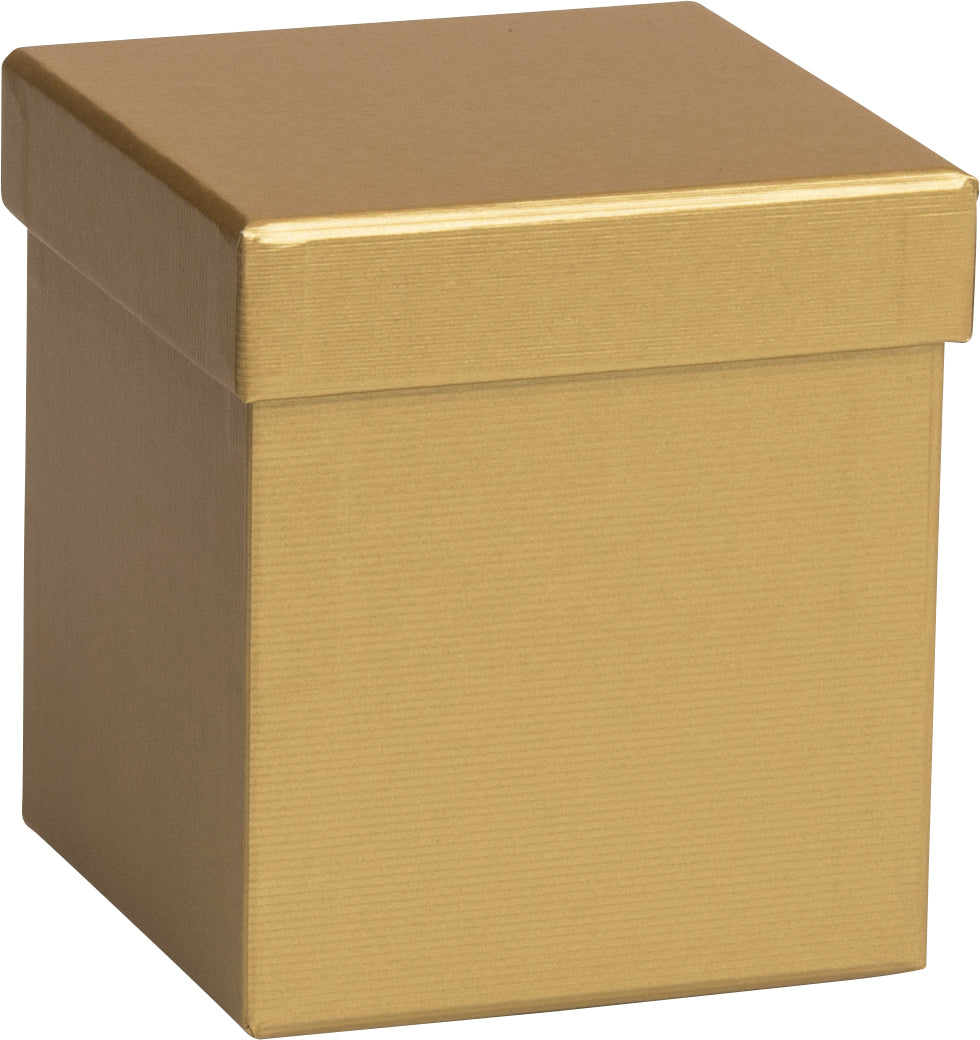 Stewo Geschenkbox One Colour Gold – 110 × 110 × 120 mm