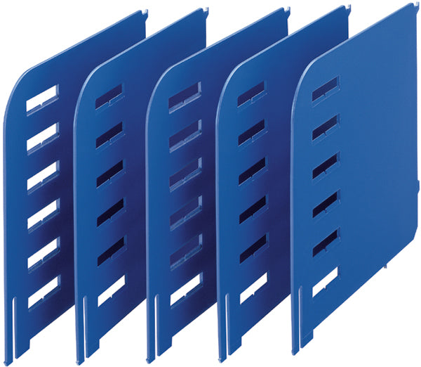 Styro Trennwand – für Ablagesystem styrorac – Polystyrol – blau – senkrecht – 3 × 231 × 240 mm – 5 Stk.