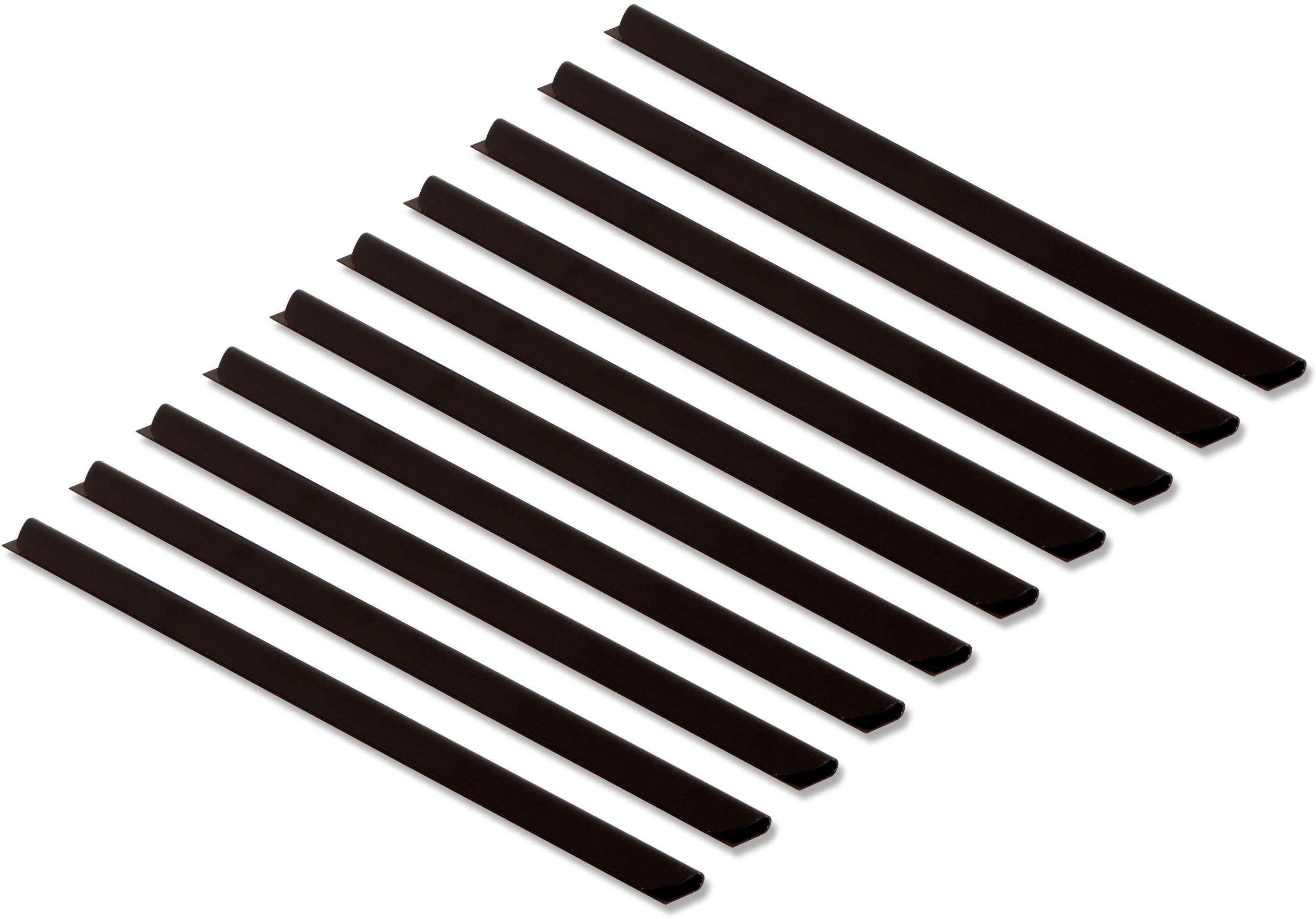 Styro Klemmschiene für A4, schwarz – 10 Stk