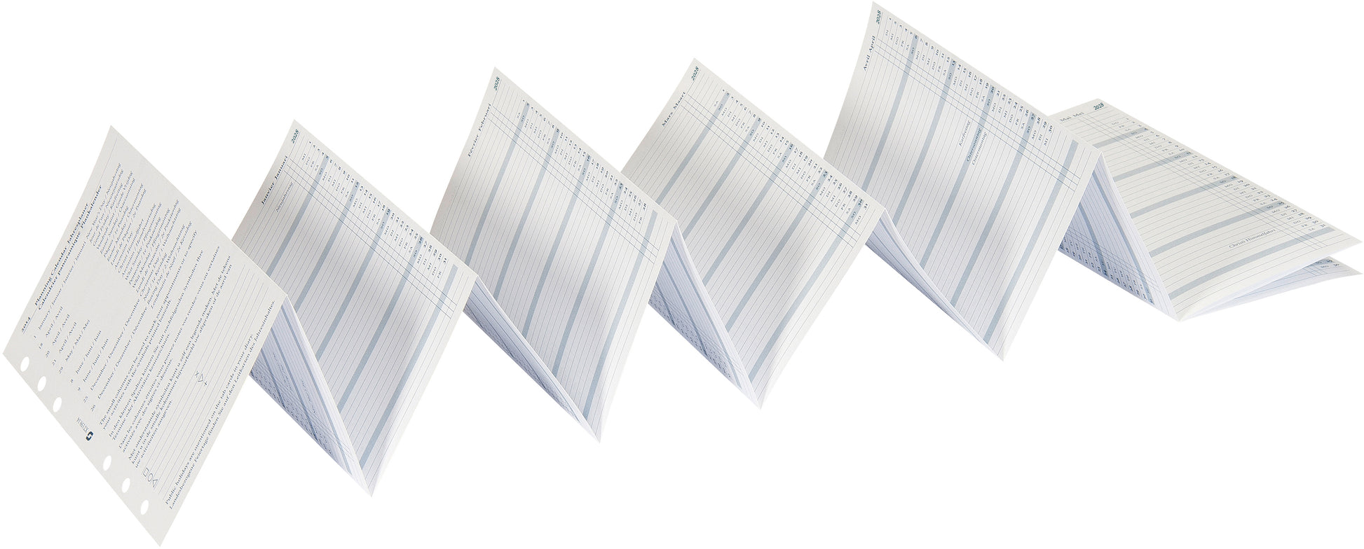 SUCCES Standard – Jahresinhalt 2028, 6 Monate/1 Seite, 9,8 × 17,2 cm, für SUCCES Standard Ringbuch