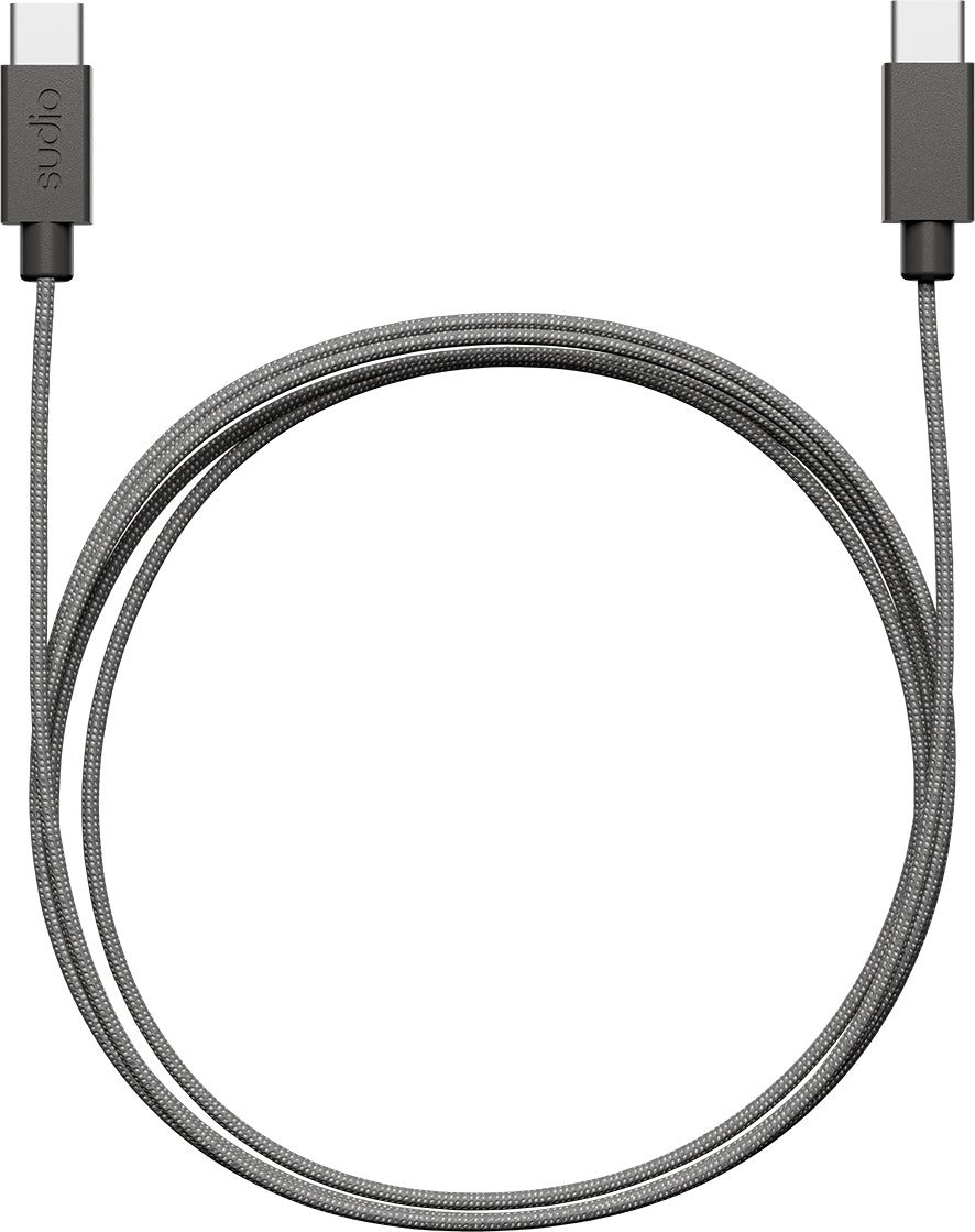 Sudio USB-C auf USB-C Kabel – 1,8 m – PD 60 W – Geflochten – für Smartphones, Tablets und Kopfhörer