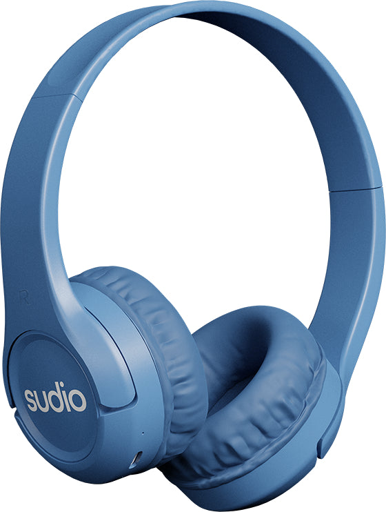 Sudio K1 Kidz Kinderkopfhörer – On-Ear, Stereo, BT, 85 dB Lautstärke-Limit, Blau, BT 5.4