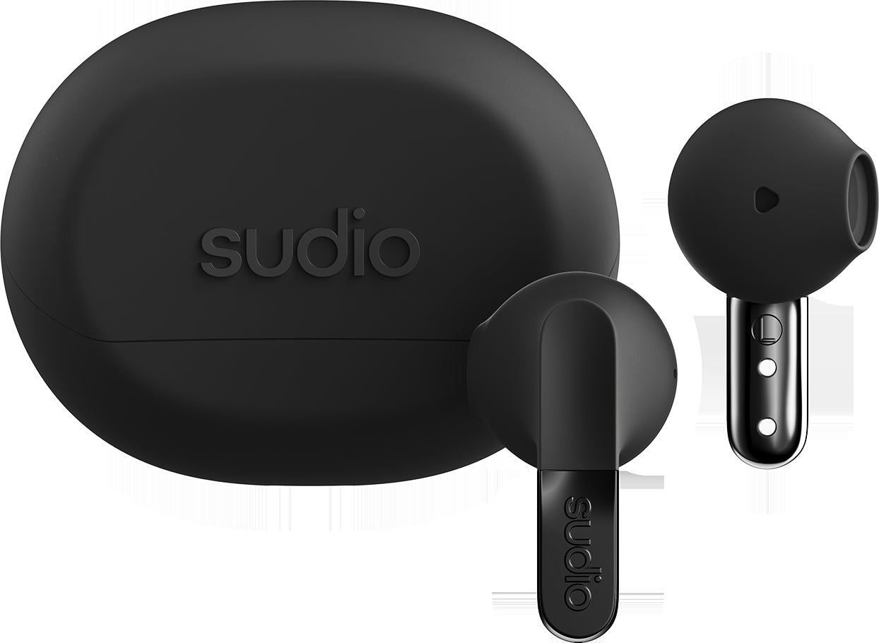 Sudio N3 TWS In-Ear – Stereo, ANC, mit Ladecase, Schwarz, BT 5.4
