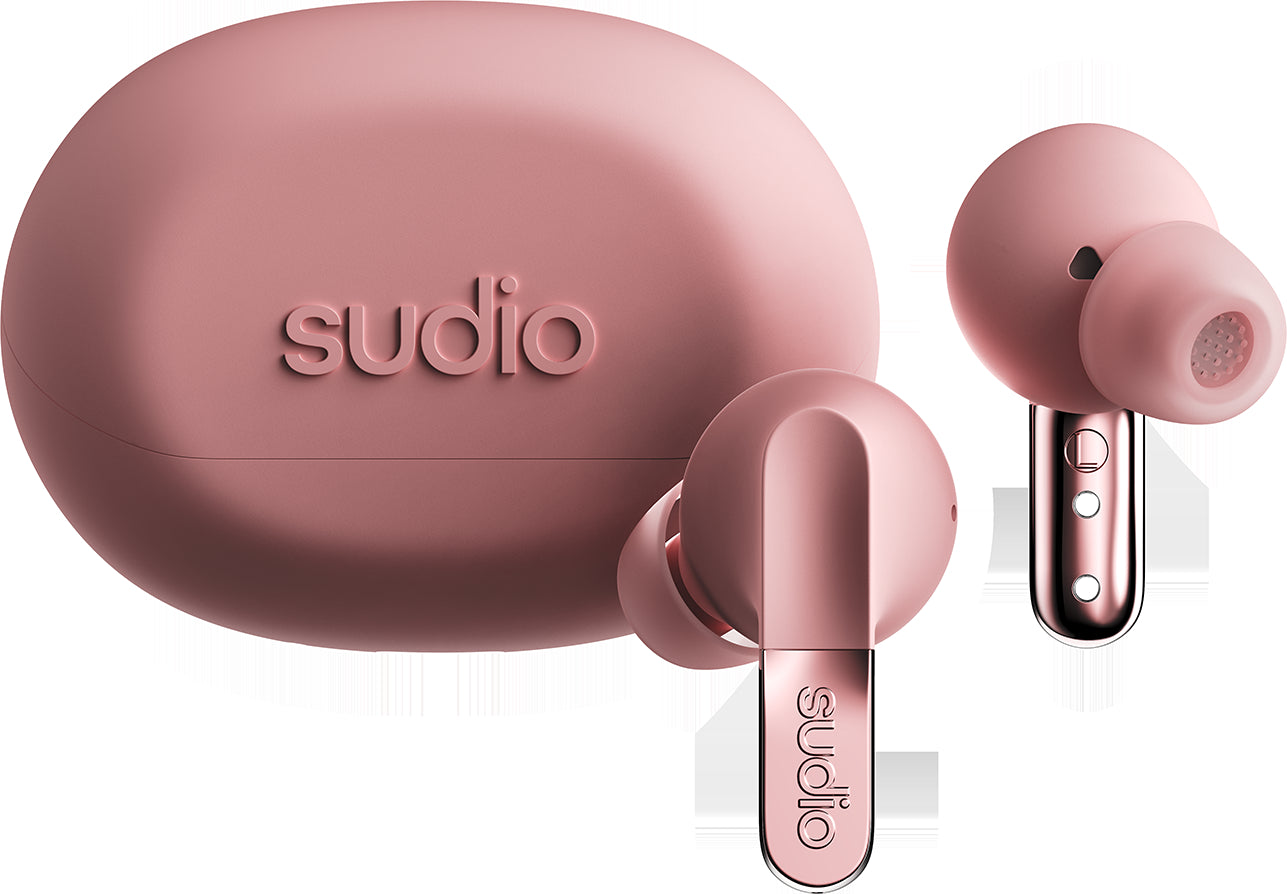 Sudio N3 Pro TWS In-Ear – ANC, mit Ladecase, Pink, BT 5.4