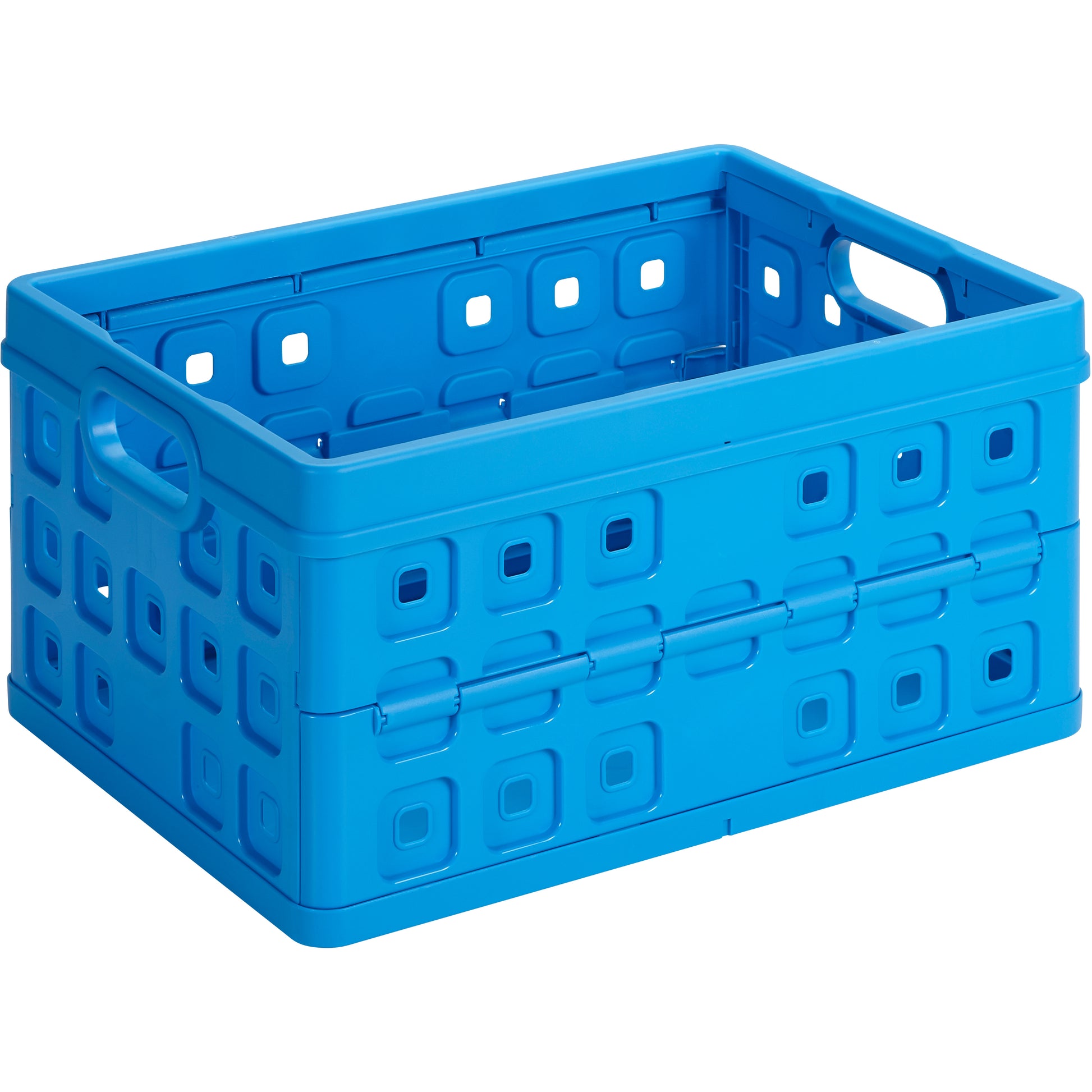 Sunware Klappbox 32 l – faltbar – Kunststoff – blau – 350 × 55 × 485 mm