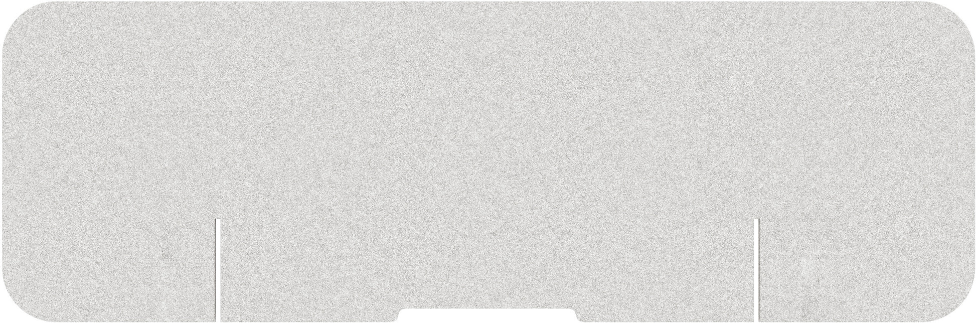 Suono Tischtrennwand – 1'800 × 590 mm, suonoBOARD, weiss, mit Klemmen, akustisch, für Tischplatten 15–70 mm