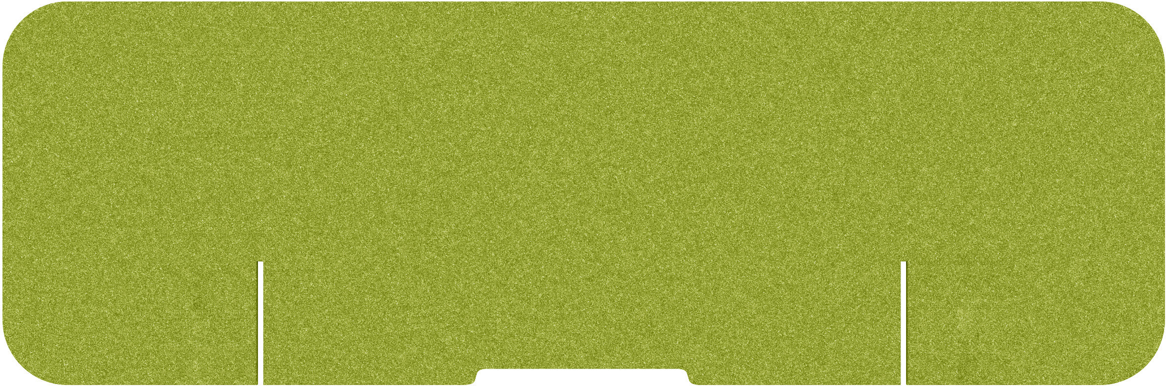Suono Tischtrennwand DESK PLAIN – 1800 × 590 mm, suonoBOARD, grün, mit Klemmen, für Tischplatten 15–70 mm
