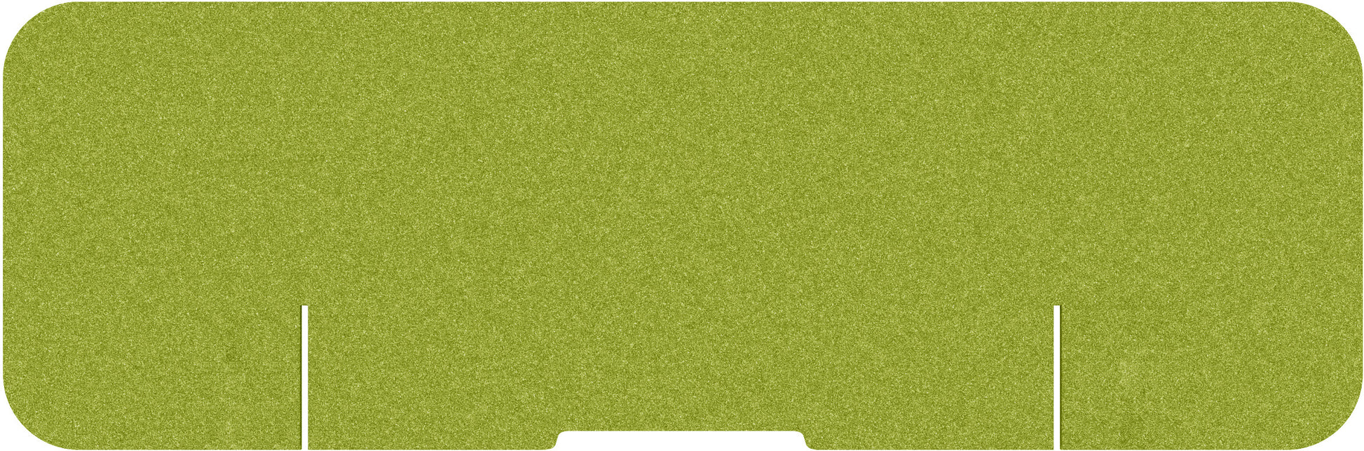 Suono Tischtrennwand DESK PLAIN – 1'800 × 590 mm, suonoBOARD, grün, mit Klemmen, für Tischplatten 15–70 mm