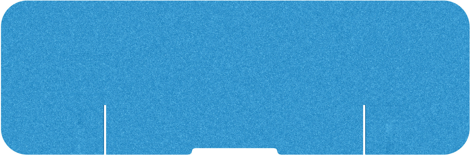 Suono Tischtrennwand DESK PLAIN – 1800 × 590 mm, suonoBOARD, blau, mit Klemmen, für Tischplatten 15–70 mm