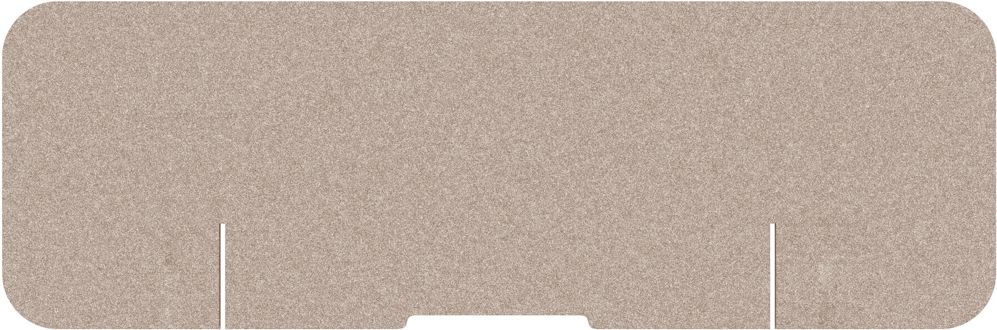 Suono Tischtrennwand – 1'830 × 650 mm, suonoBOARD, braun, mit Klemmen, akustisch