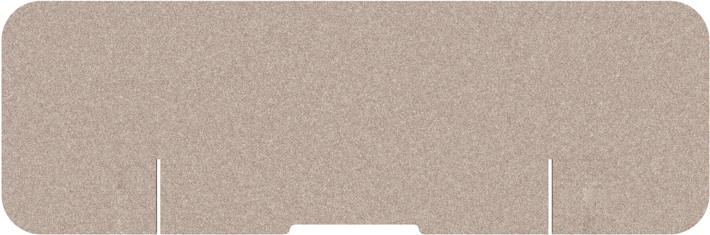 Suono Tischtrennwand – 1'830 × 650 mm, suonoBOARD, braun, mit Klemmen, akustisch