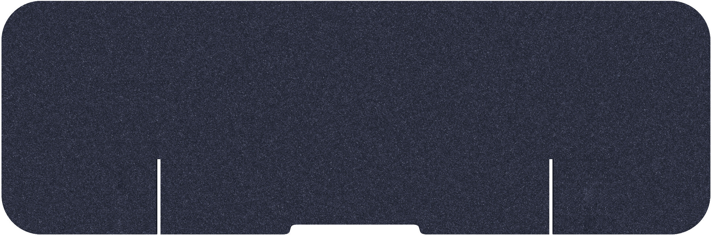 Suono Tischtrennwand – 1'800 × 590 mm, blau, mit Klemmen, akustisch, für Tischplatten 15–70 mm