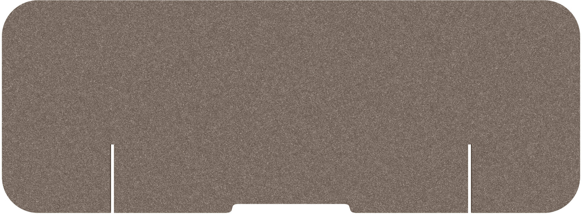 Suono Tischtrennwand M – 1600 × 590 mm, suonoBOARD, braun, mit Klemmen, akustisch, für Tischplatten 15–70 mm