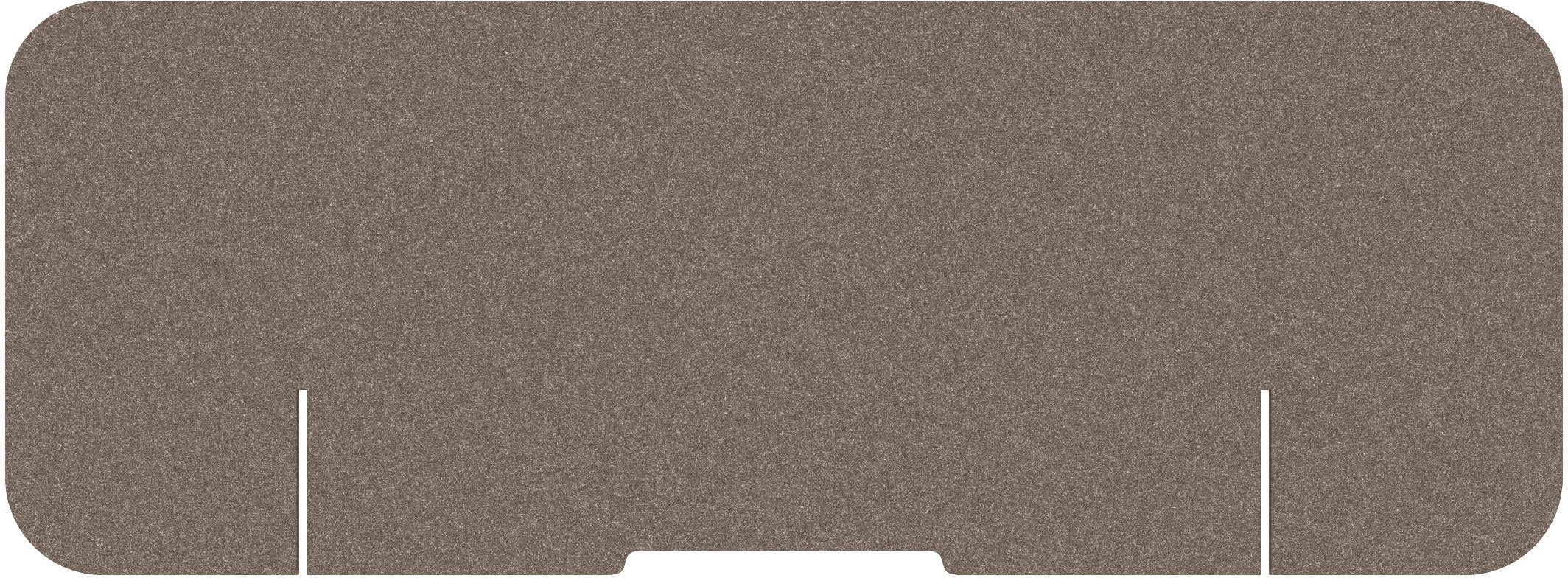 Suono Tischtrennwand M – 1600 × 590 mm, suonoBOARD, braun, mit Klemmen, akustisch, für Tischplatten 15–70 mm
