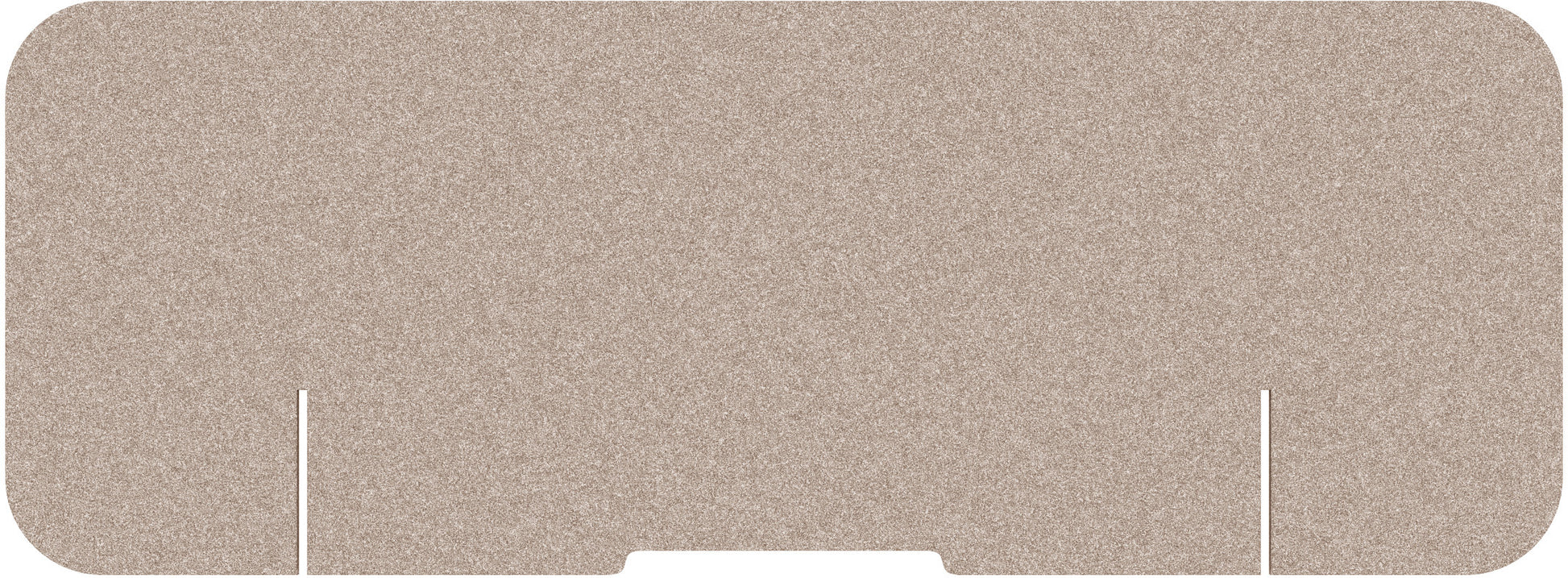 Suono Tischtrennwand DESK PLAIN – 1'600 × 590 mm, braun, mit Klemmen, akustisch, für Tischplatten 15–70 mm