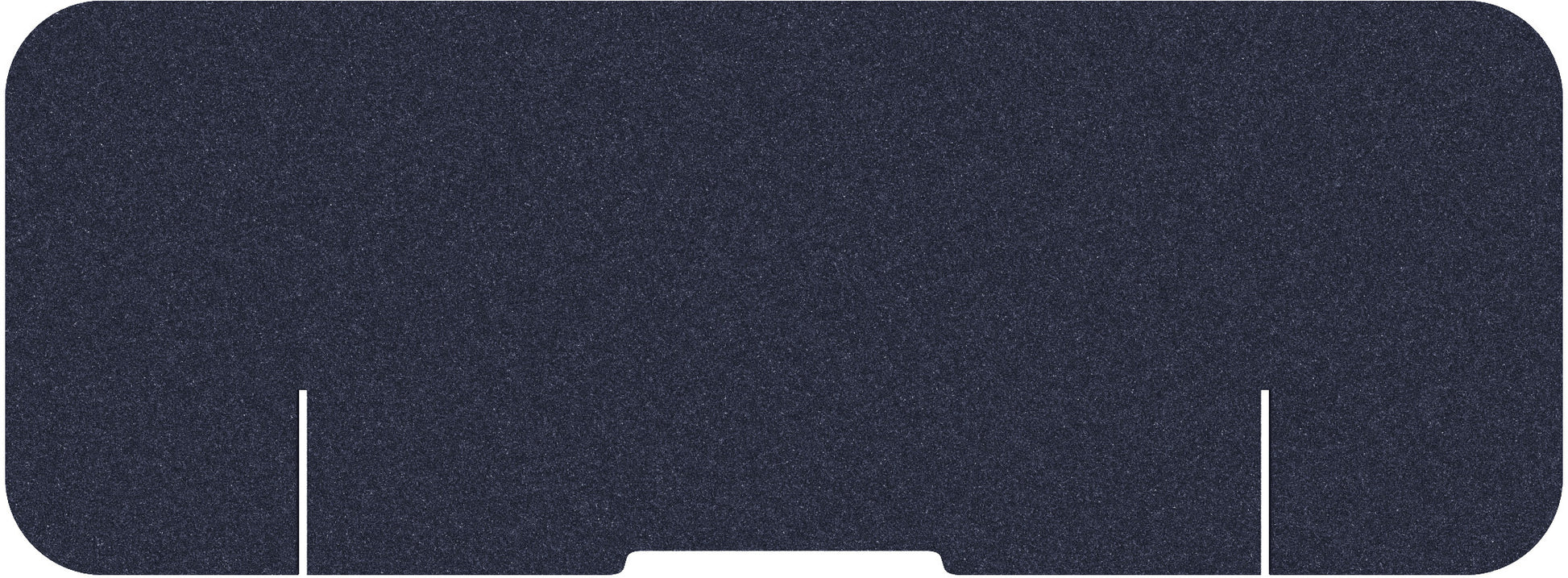 Suono Tischtrennwand DESK PLAIN – 1'600 × 590 mm, blau, mit Klemmen, akustisch, für Tischplatten 15–70 mm