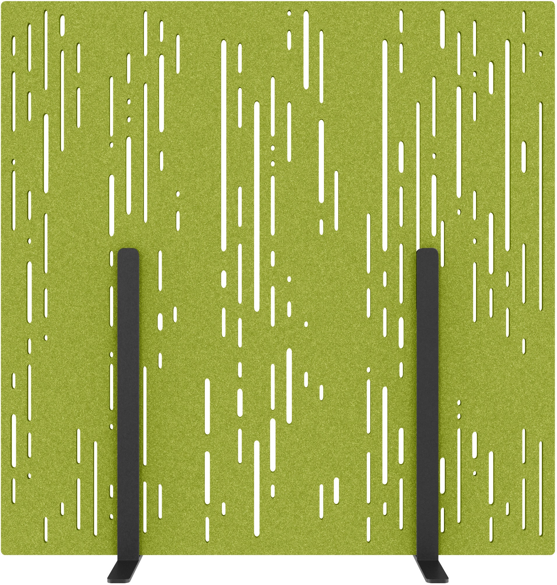 Suono Stellwand STAND – 1'800 × 1'800 mm, suonoBOARD, grün, mit Standfuss, akustisch