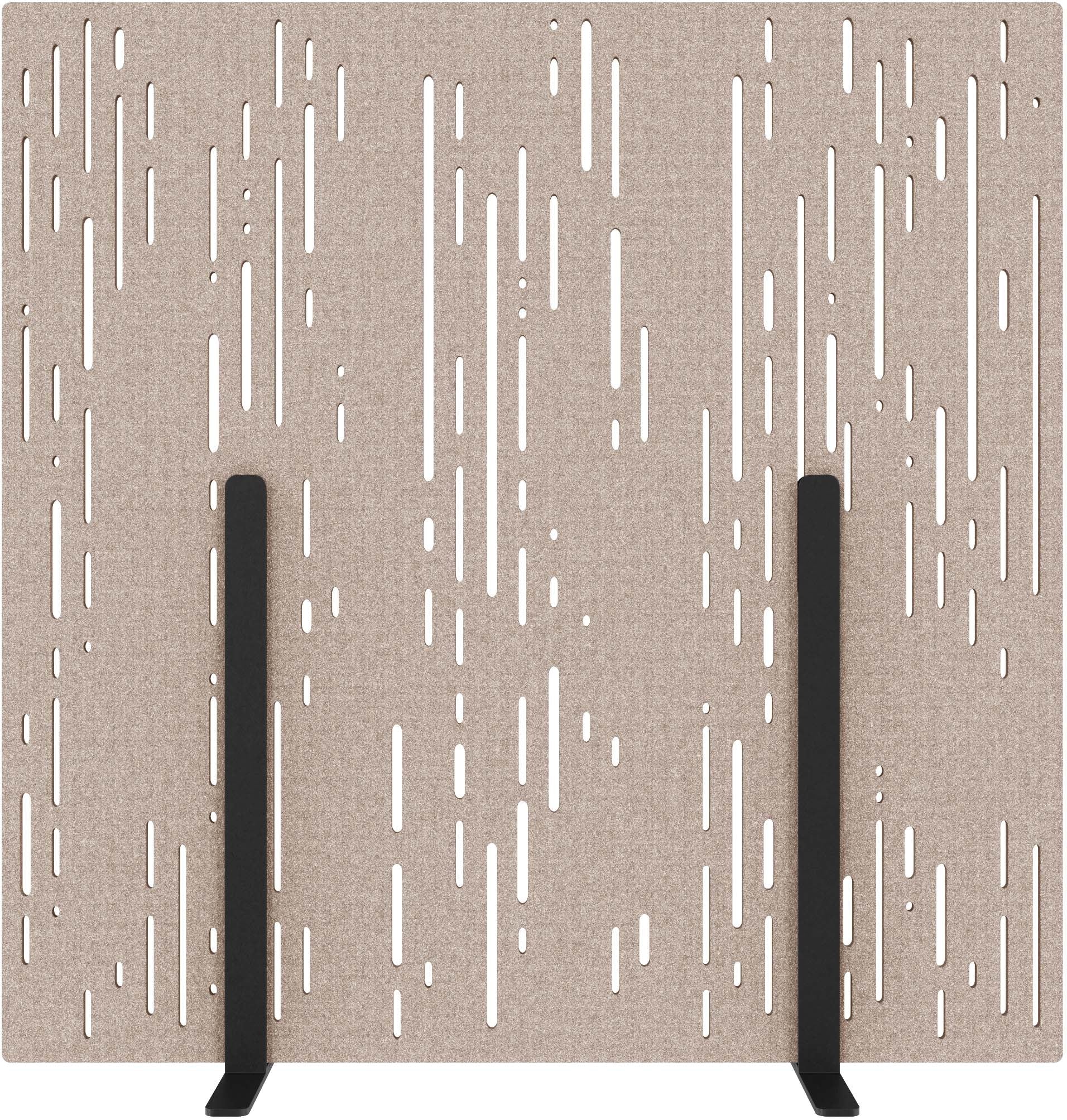 Suono Stellwand – 1'800 × 1'800 mm, suonoBOARD, braun, mit Standfuss, akustisch