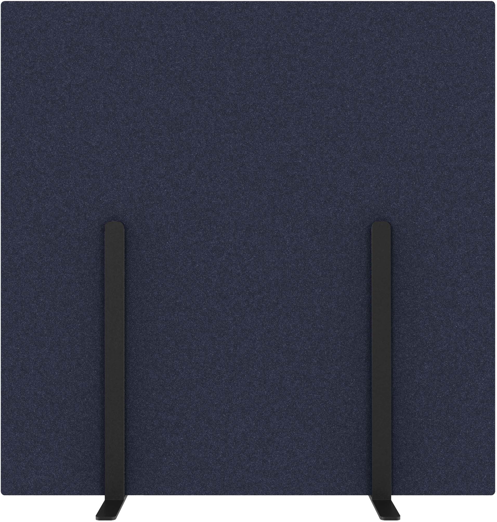 Suono Stellwand – 1'800 × 1'800 mm, suonoBOARD, blau, mit Standfuss, akustisch