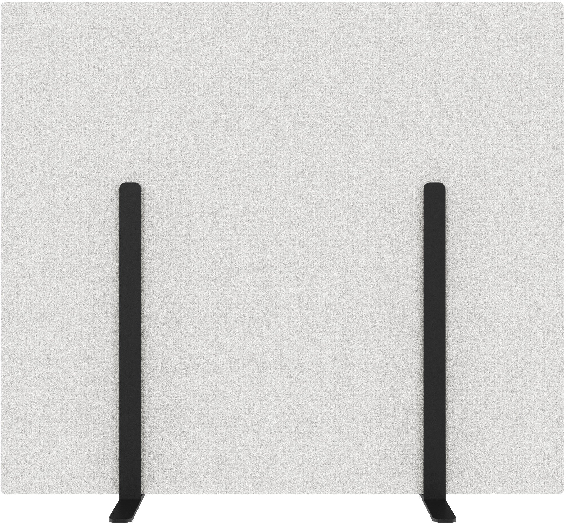 Suono Stellwand – 1'600 × 1'400 mm, suonoBOARD, weiss, mit Standfüssen, akustisch