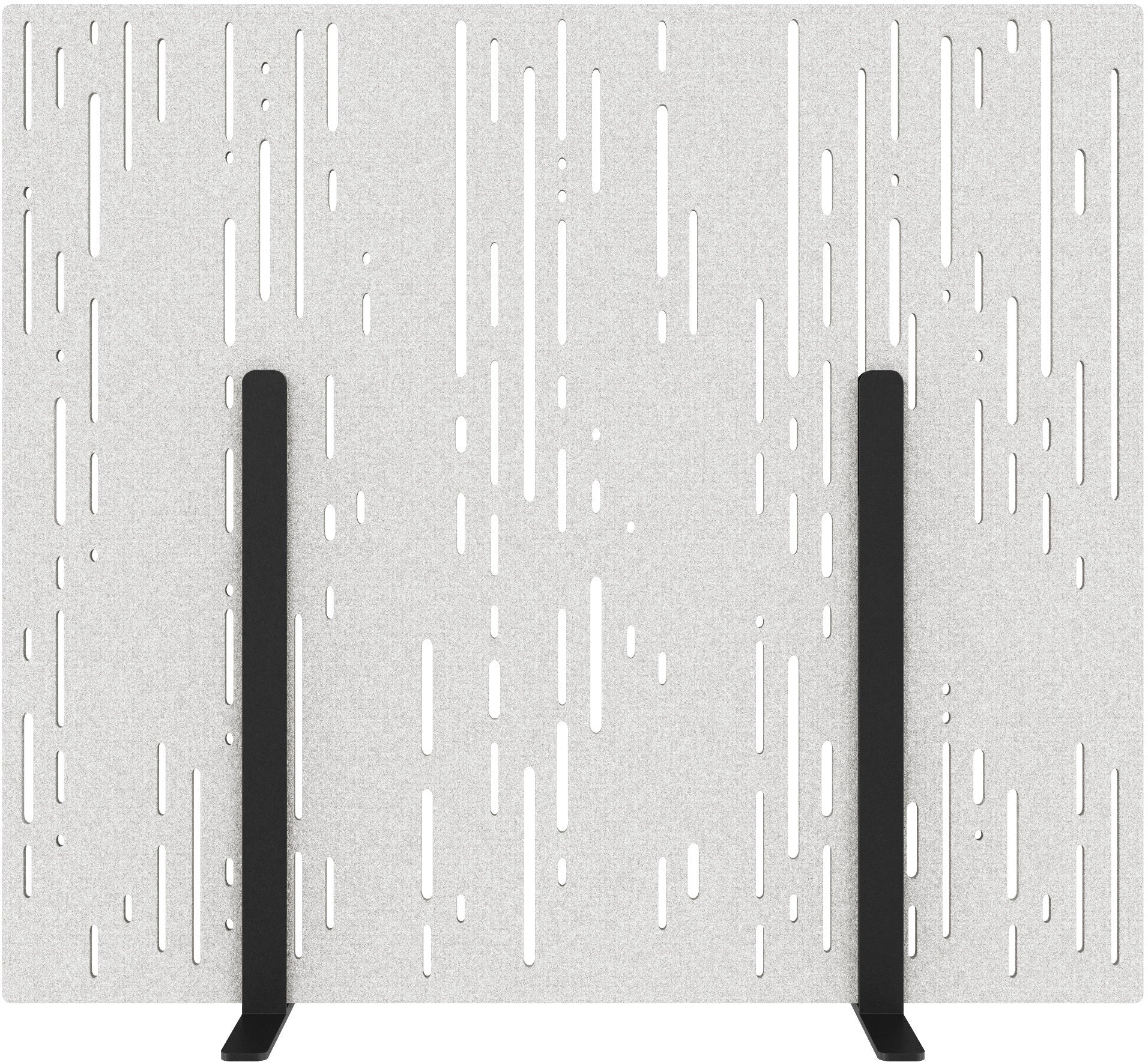 Suono Stellwand M – 1'600 × 1'400 mm, suonoBOARD, weiss, mit Standfuss, akustisch